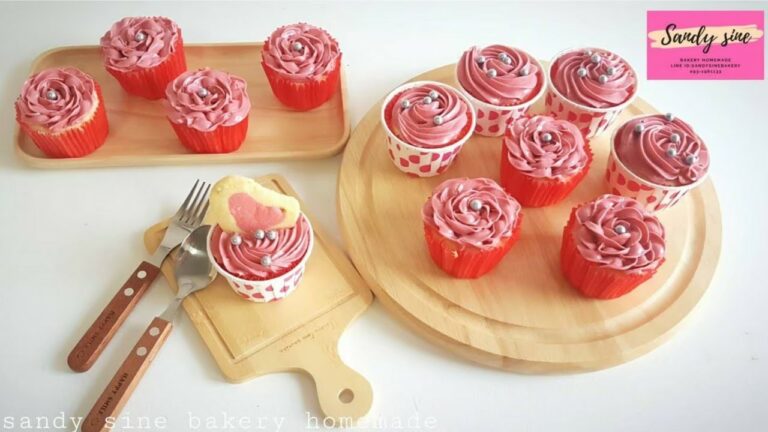 คัพเค้กดอกกุหลาบ